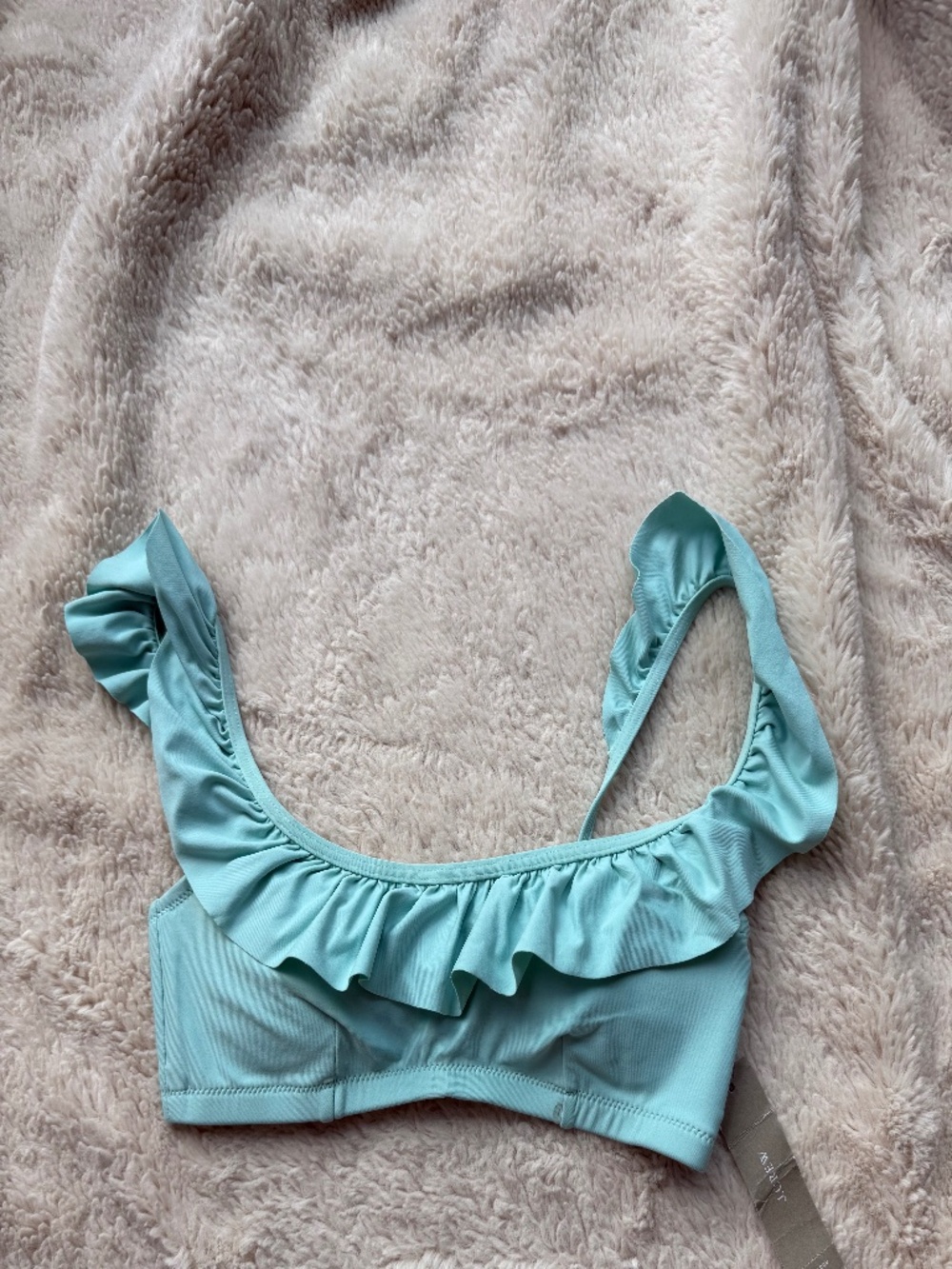 J. Crew Ruffle Bikini Top in Women's Size XXS NWT